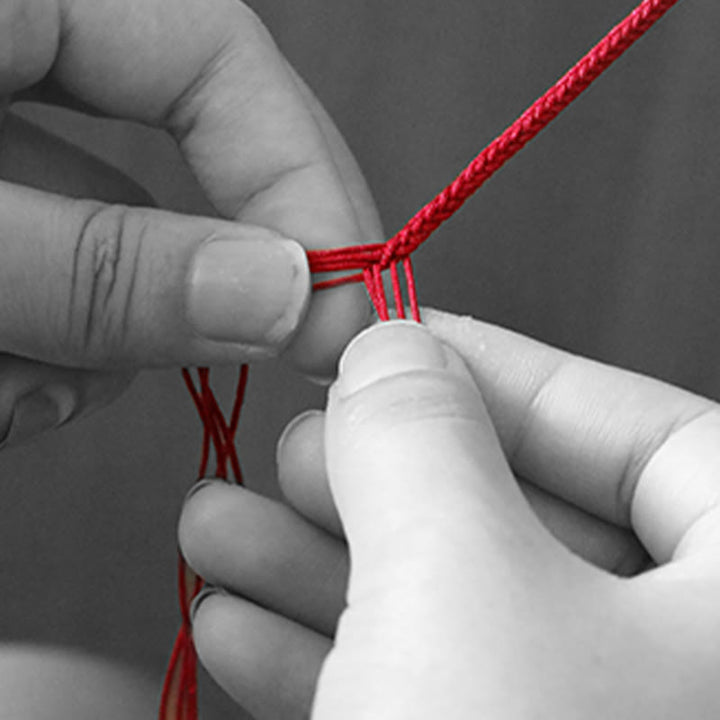 Buddha Stonesハンドメイド チベットシルバー 925 スターリングシルバー ザキラム 富の女神 ラクダの骨 守護 編み込みブレスレット