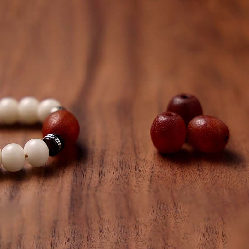 Buddha Stonesチベット 108Malaビーズ菩提樹種子八卦金剛 Dzi ビーズグレー瑪瑙富ブレスレット