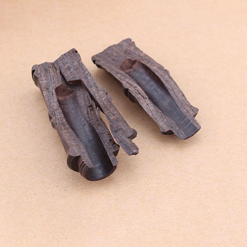 Buddha Stones黒檀 竹 模様 ガウ 祈り箱 平和 ネックレス ペンダント
