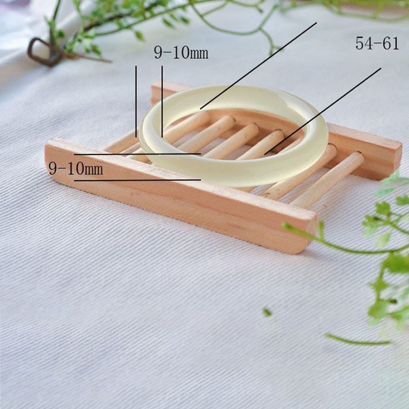 Buddha Stones天然アフガニスタン翡翠 カフブレスレット バングル