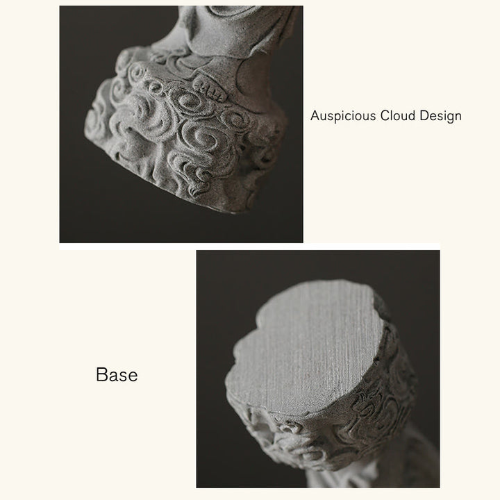 Buddha Stones瞑想仏縁起の良い雲デザイン静寂ホームデコレーション