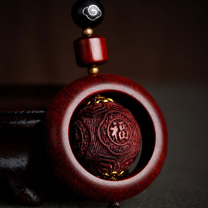 Buddha Stonesチベット小葉紫檀幸運 守護 回転飾り - image 12