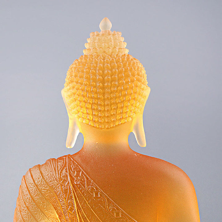 Buddha Stones手作り 置物 劉里 芸術作品 静寂の像 家へのお供え物 装飾