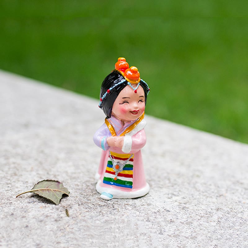 Buddha Stones手描き チベット フィギュア クリエイティブ ホーム オフィス 車 装飾 オーナメント