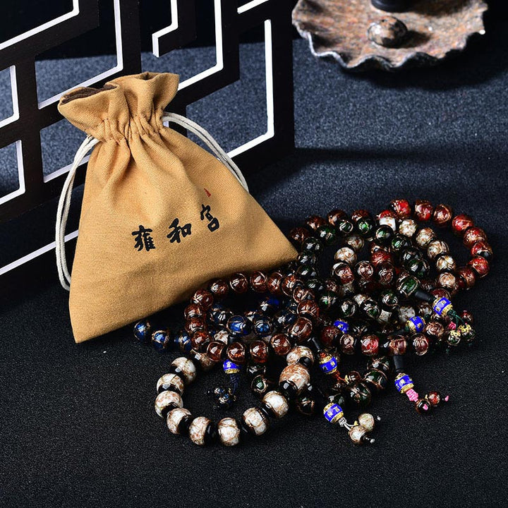 チベット龍脈瑪瑙ヒーリングブレスレット