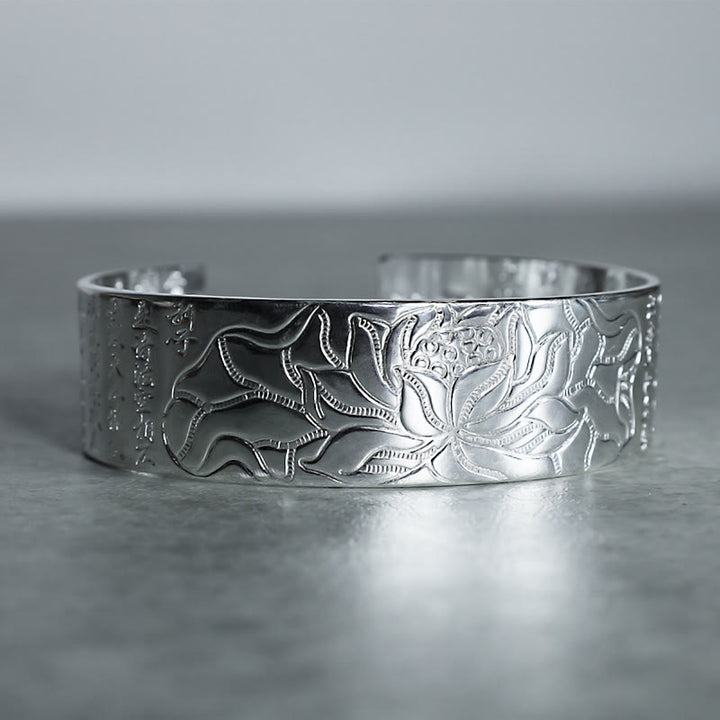 Buddha Stonesチベット蓮白銅幸運ブレスレット