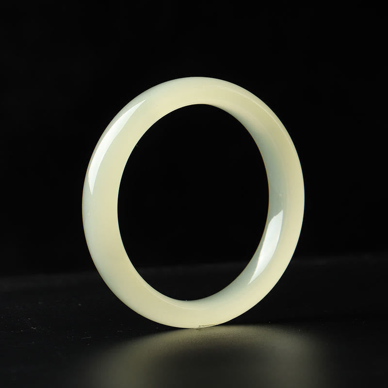 Buddha Stones天然アフガニスタン翡翠 カフブレスレット バングル