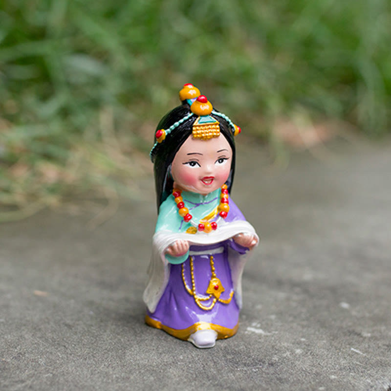 Buddha Stones手描き チベット フィギュア クリエイティブ ホーム オフィス 車 装飾 オーナメント