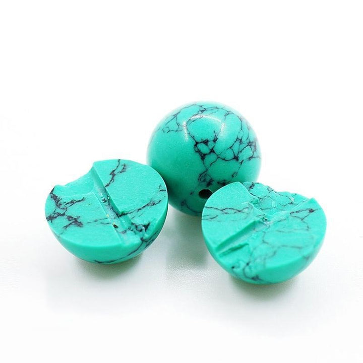 Buddha Stonesチベットターコイズ浄化ネックレスMala