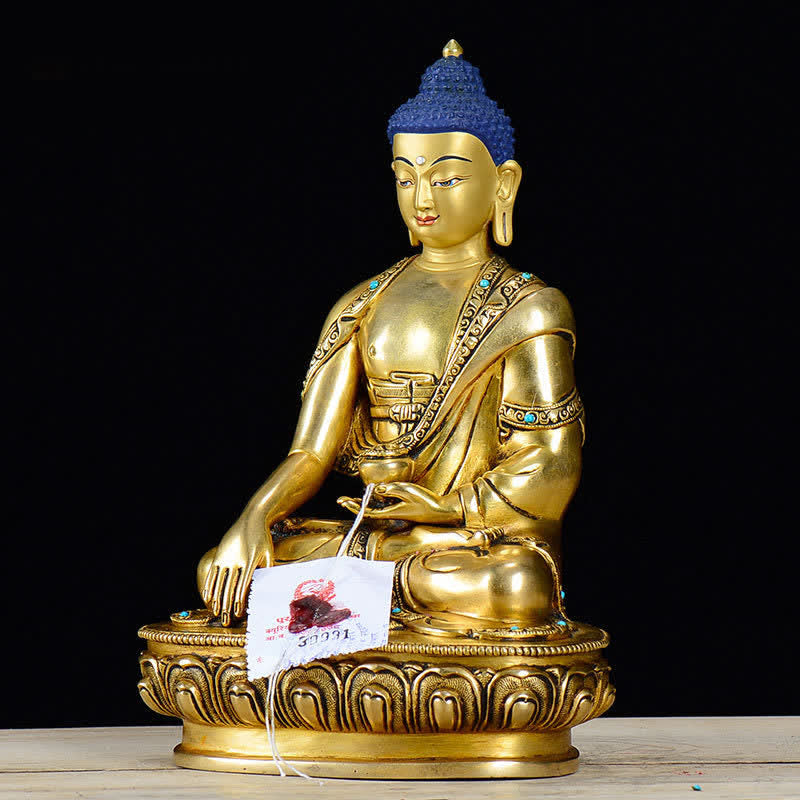 釈迦牟尼仏慈悲の銅像装飾