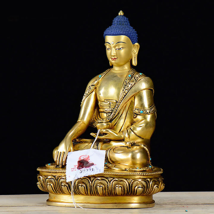 釈迦牟尼仏慈悲の銅像装飾