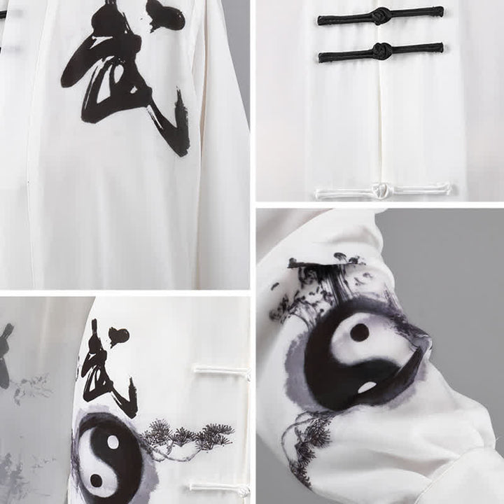 Buddha Stones3個 陰陽樹 太極拳 スピリチュアル 禅 練習 瞑想 祈り ユニフォーム ユニセックス 服セット