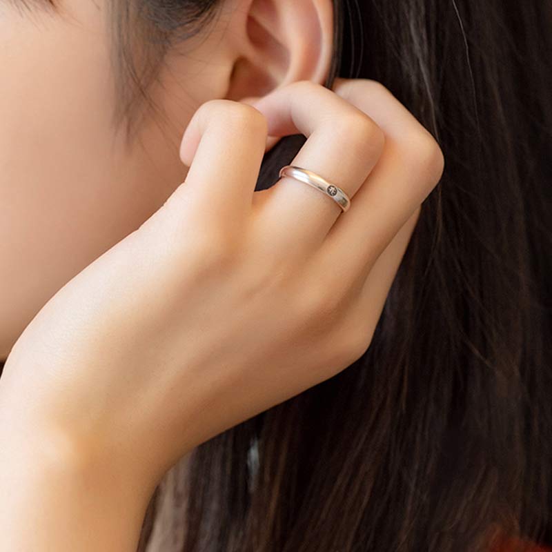 Buddha Stones925 スターリングシルバー十二支誕生仏の祝福 カップルリング