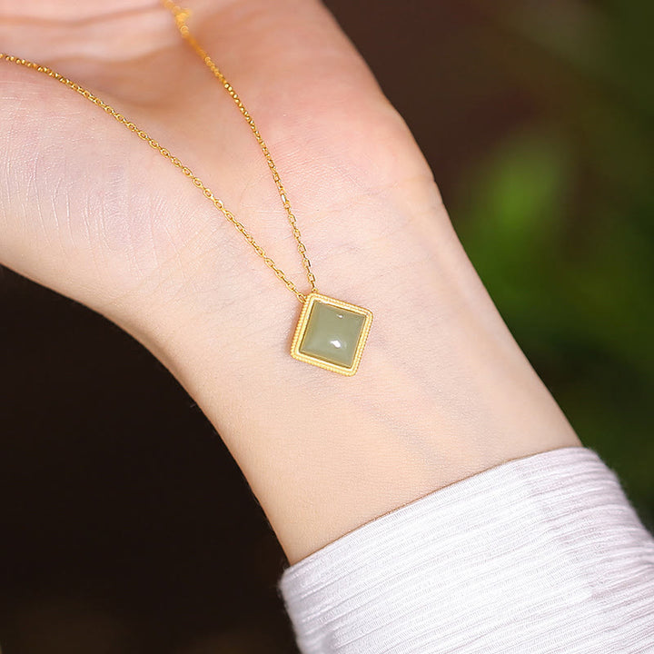 Buddha Stones925 スターリングシルバー 天然和田翡翠 シアン翡翠 幸運の笑う仏陀 蝶のネックレスペンダント - 和田翡翠プリズマティック - image 23