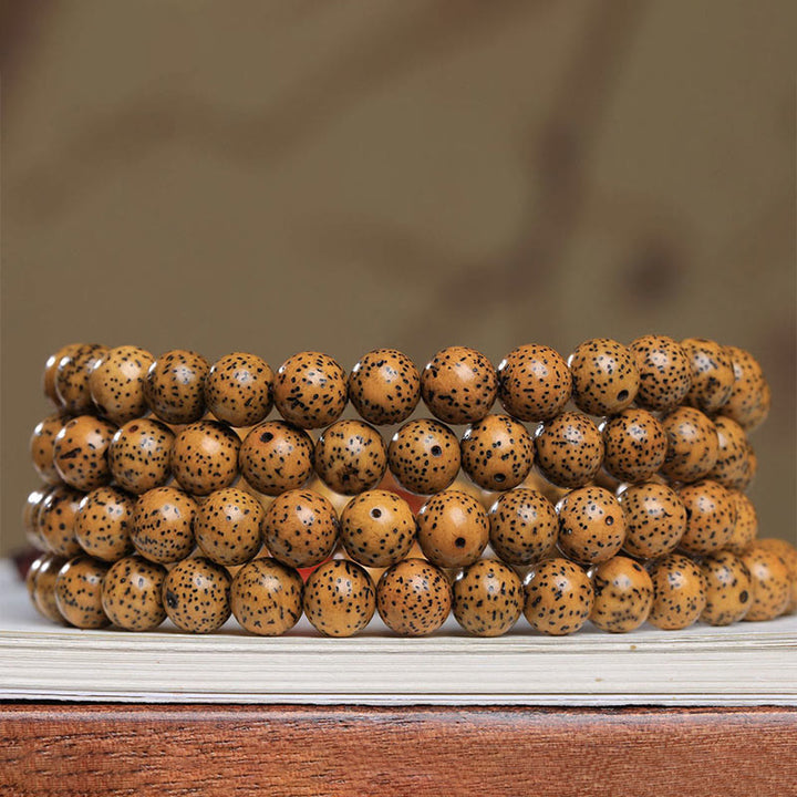 Buddha Stones108 個入りMala菩提樹 赤瑪瑙 縁起の良いブレスレット