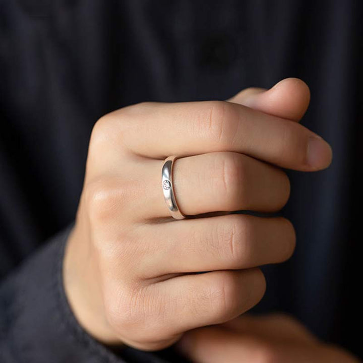 Buddha Stones925 スターリングシルバー十二支誕生仏の祝福 カップルリング