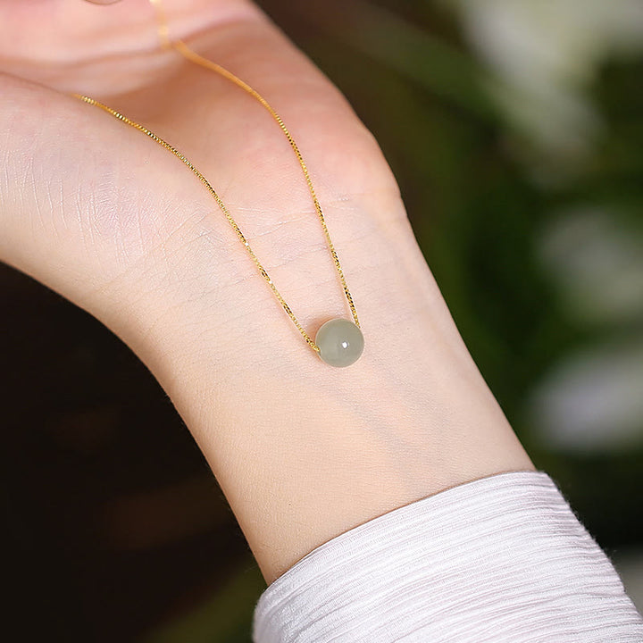 Buddha Stones925 スターリングシルバー 天然和田翡翠 シアン翡翠 幸運の笑う仏陀 蝶のネックレスペンダント - 幸運の和田翡翠ビーズ - image 14