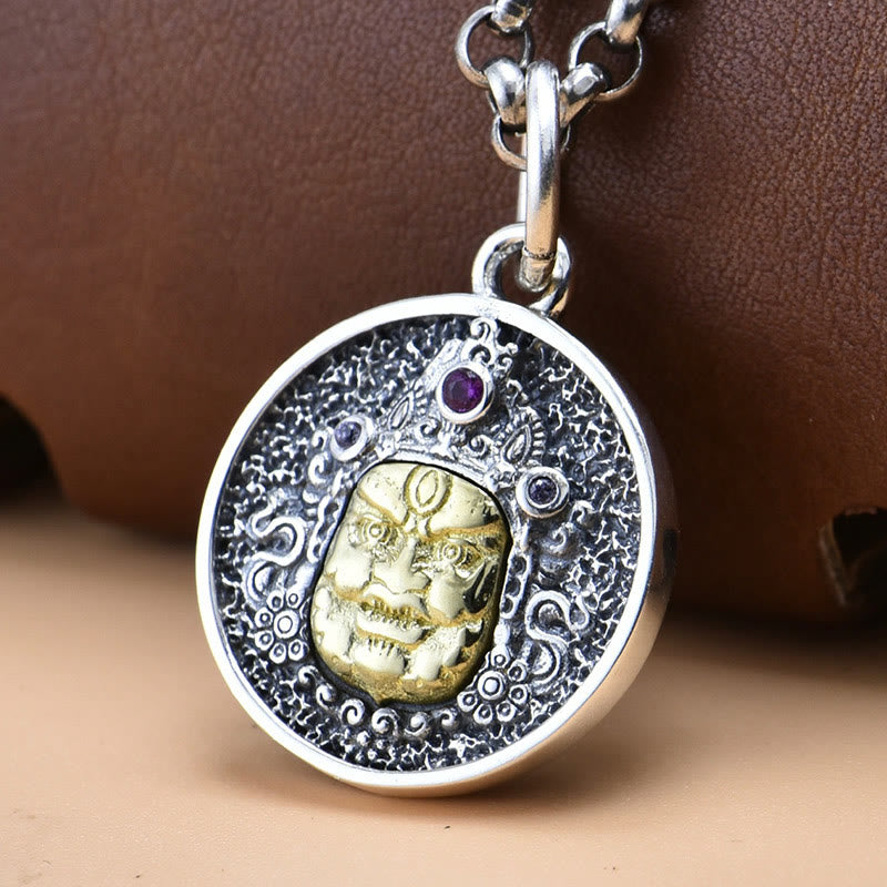 Buddha Stones925 スターリングシルバー ザキラム 富の女神 ドルジェ ヴァジュラ スピリチュアルネックレス ペンダント