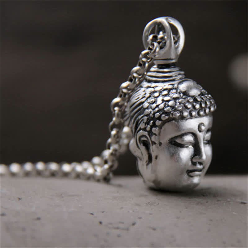 Buddha Stones999スターリングシルバー ブッダ デーモン セレニティ ネックレス ペンダント - image 3