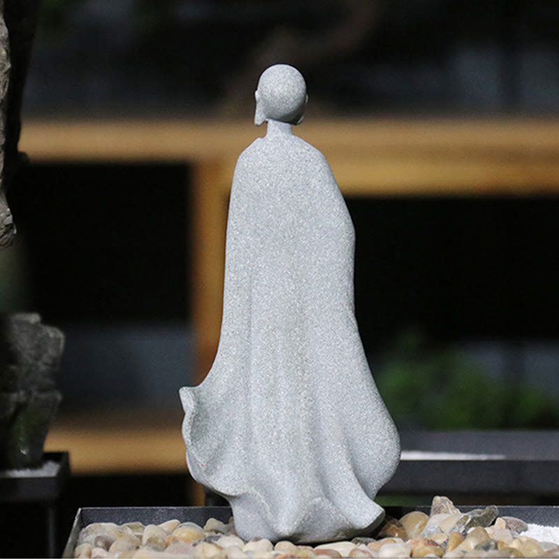 Buddha Stones瞑想 仏陀 僧侶 静寂 家の装飾