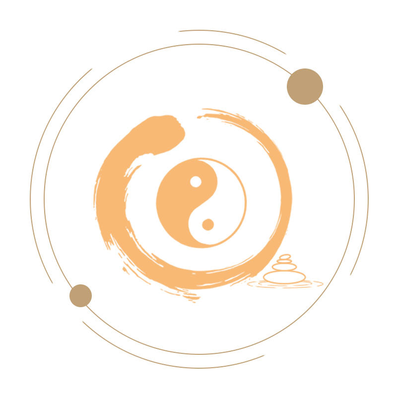 禅 + 陰陽のシンボル