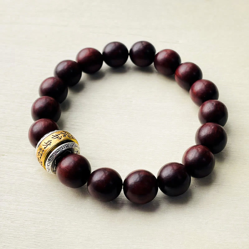 Buddha Stones小葉紅檀お守りブレスレット