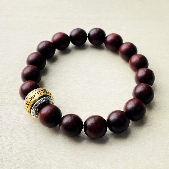 Buddha Stones小葉紅檀お守りブレスレット