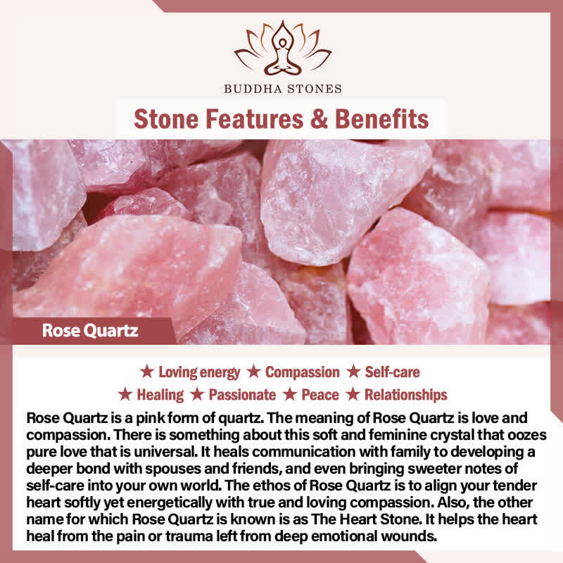 Buddha Stones 天然石クォーツ ヒーリングブレスレット