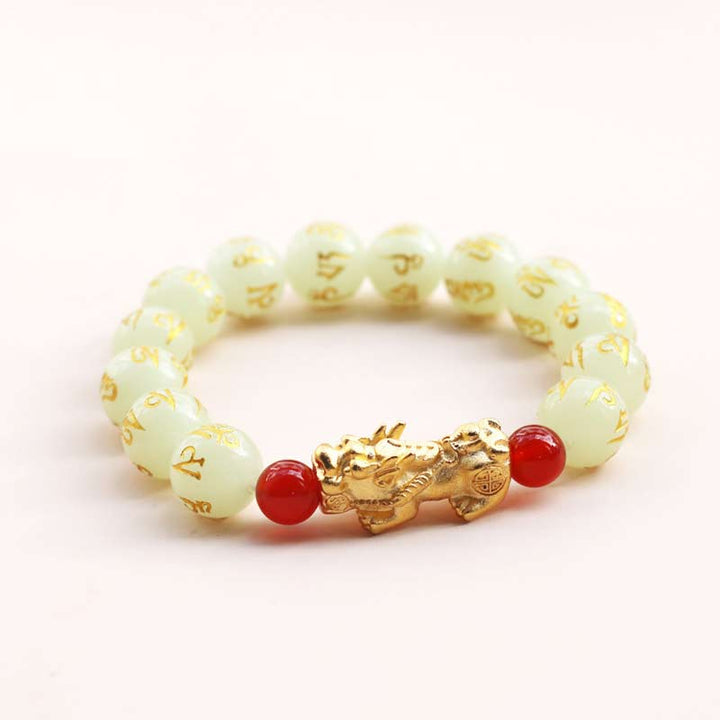 Buddha Stones風水ラッキー貔貅グローPiXiu開運財運ブレスレット