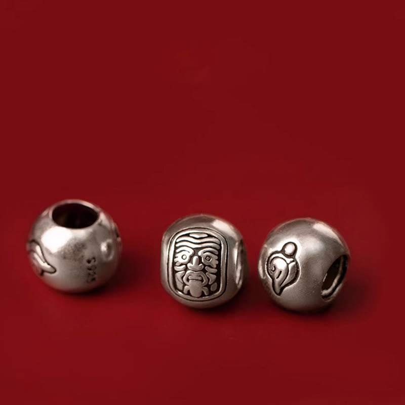 Buddha Stones925 スターリングシルバー チベット ザキラム 富と幸運の女神 ロープブレスレット