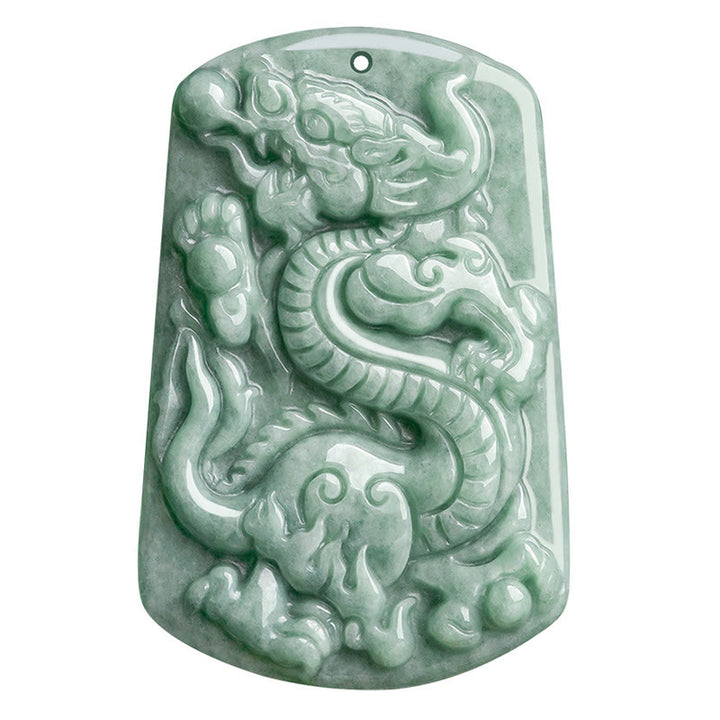 Buddha Stones龍年 十二支 龍 翡翠 成功のお守り ネックレス ペンダント