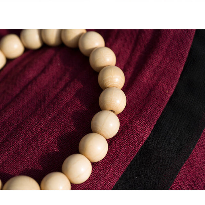 Buddha Stones天然アベリアビフローラウッド 祝福リストMala