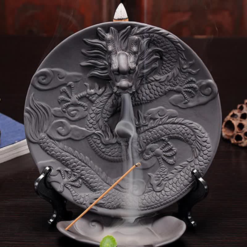 ドラゴンセラミック逆流煙噴水瞑想香炉