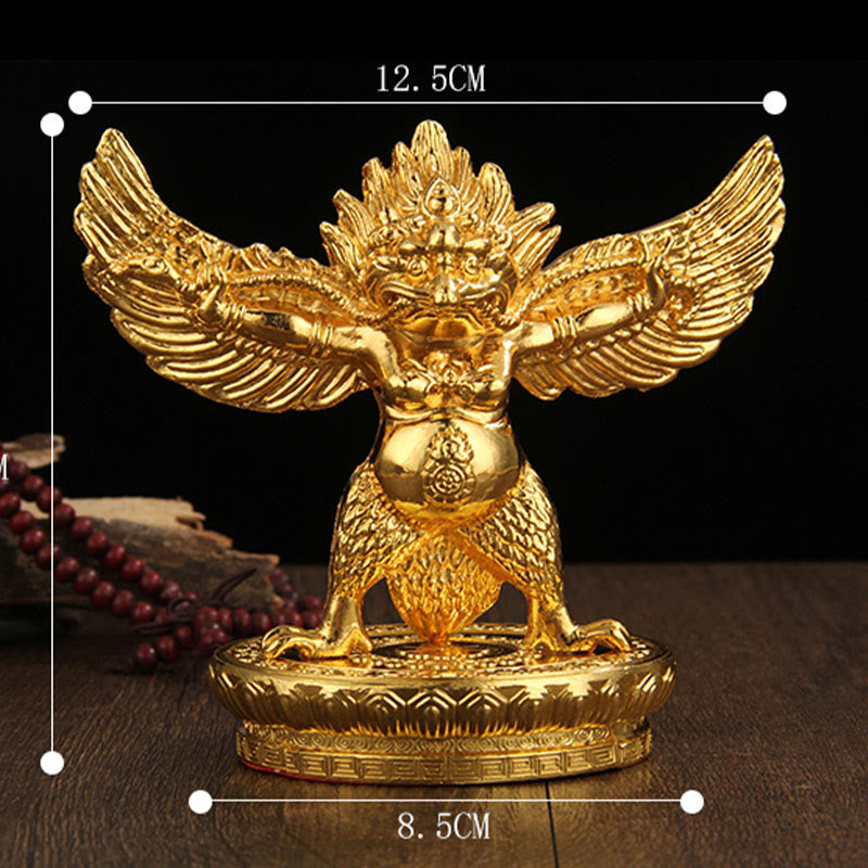 チベット金ガルーダ鳥合金守護家の装飾