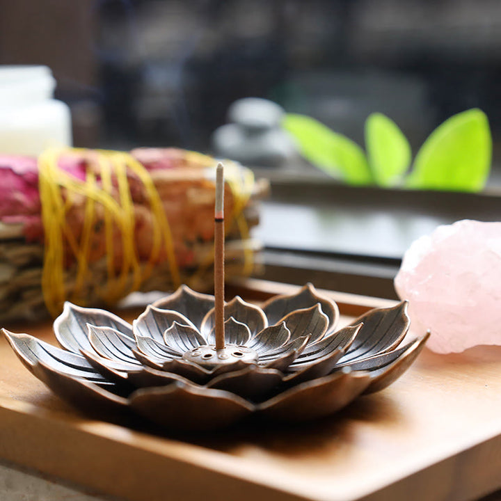 Buddha Stonesクリエイティブ六穴蓮香炉