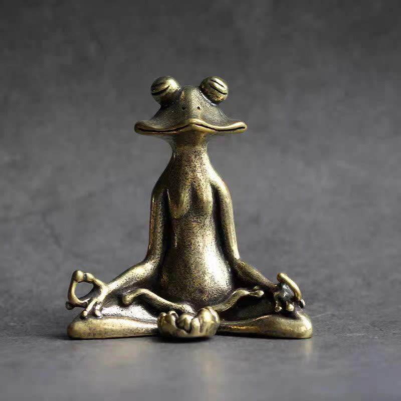 Buddha Stones小型 カエル 亀 鯉 カタツムリ カニ 銅製 富 家の装飾