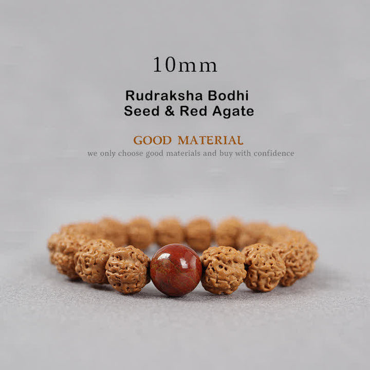 Buddha Stonesチベット ルドラークシャ 菩提樹 シード ビーズ アンバー ターコイズ 富のブレスレット