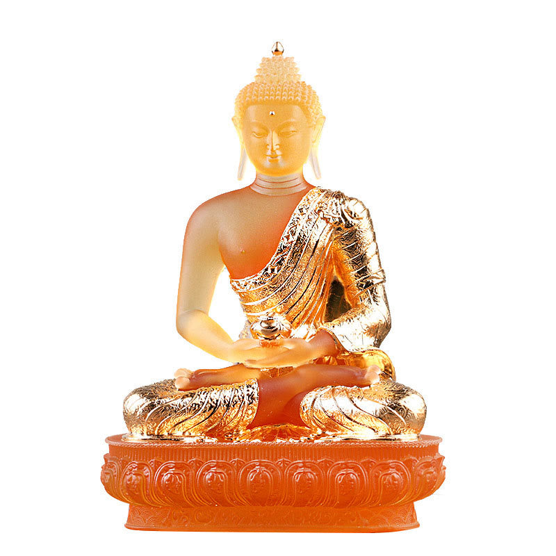 Buddha Stones手作り 置物 劉里 芸術作品 静寂の像 家へのお供え物 装飾 - image 7