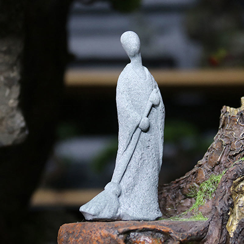 Buddha Stones瞑想 仏陀 僧侶 静寂 家の装飾 - 掃き清めの僧侶仏 4.5×2.6×10.3cm - image 16