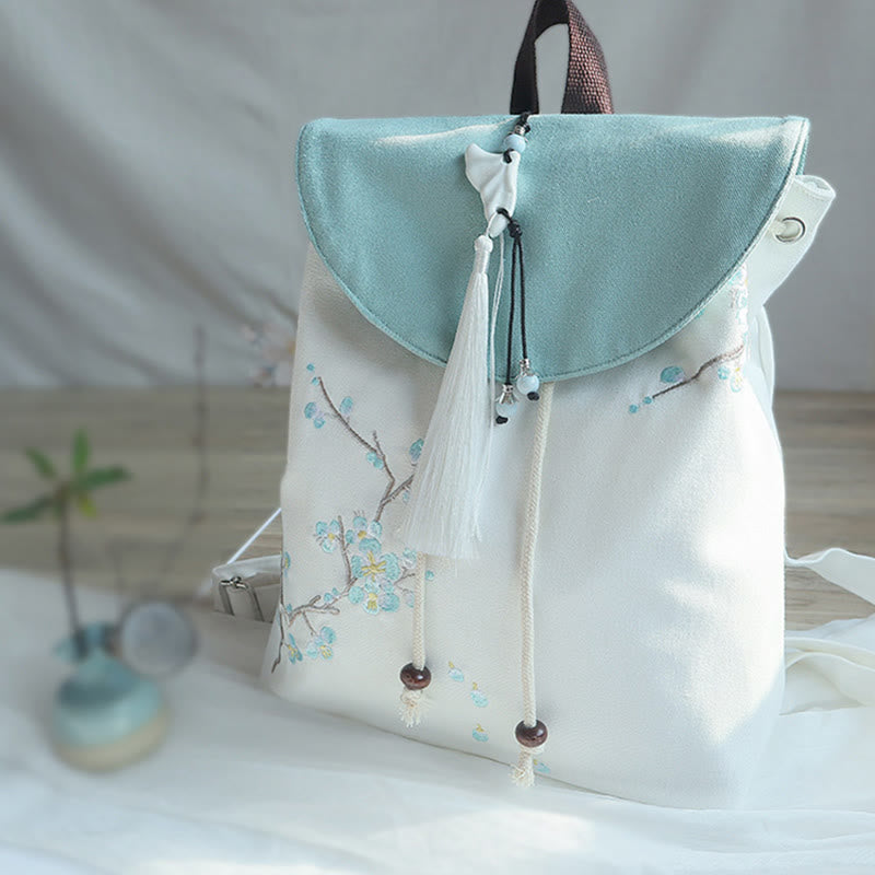 Buddha Stonesハンドメイド刺繍入り大容量キャンバスバックパック - image 19