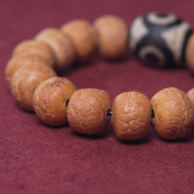 Buddha Stonesチベット菩提樹シードビーズ 平和のお守り 手首用Malaブレスレット