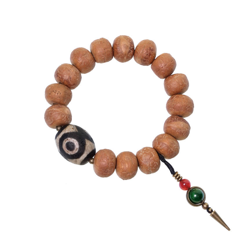 Buddha Stonesチベット菩提樹シードビーズ 平和のお守り 手首用Malaブレスレット