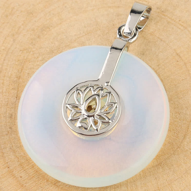 Buddha Stones各種クリスタルアメジストピンククリスタルロータスヒーリングネックレスペンダント - image 13