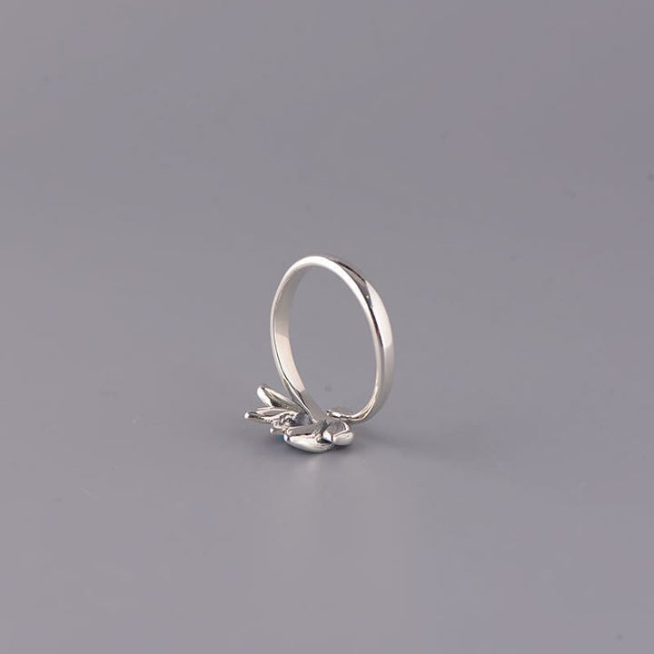 Buddha Stones925スターリングシルバー 蓮の花 新たな始まり 調節可能なリング - image 5