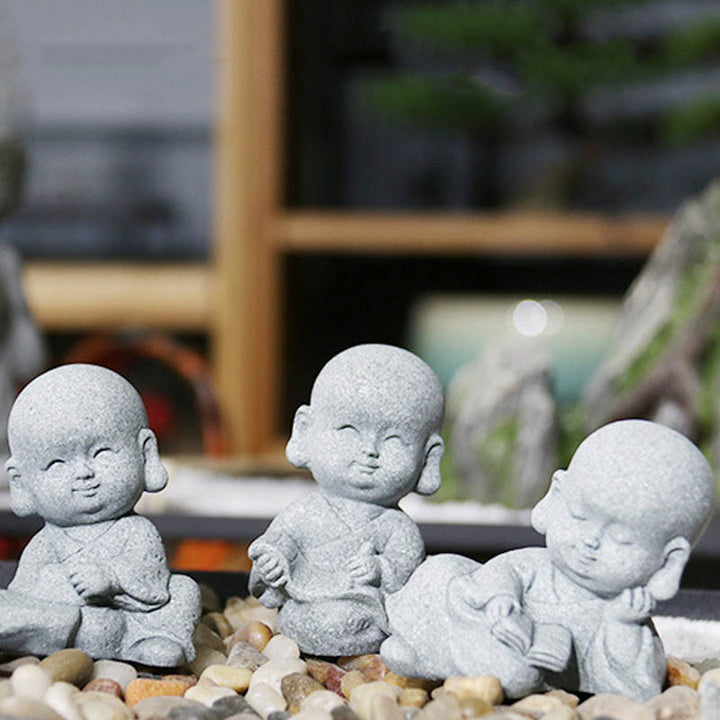 Buddha Stones瞑想 祈り 僧侶 仏像 静寂 室内装飾