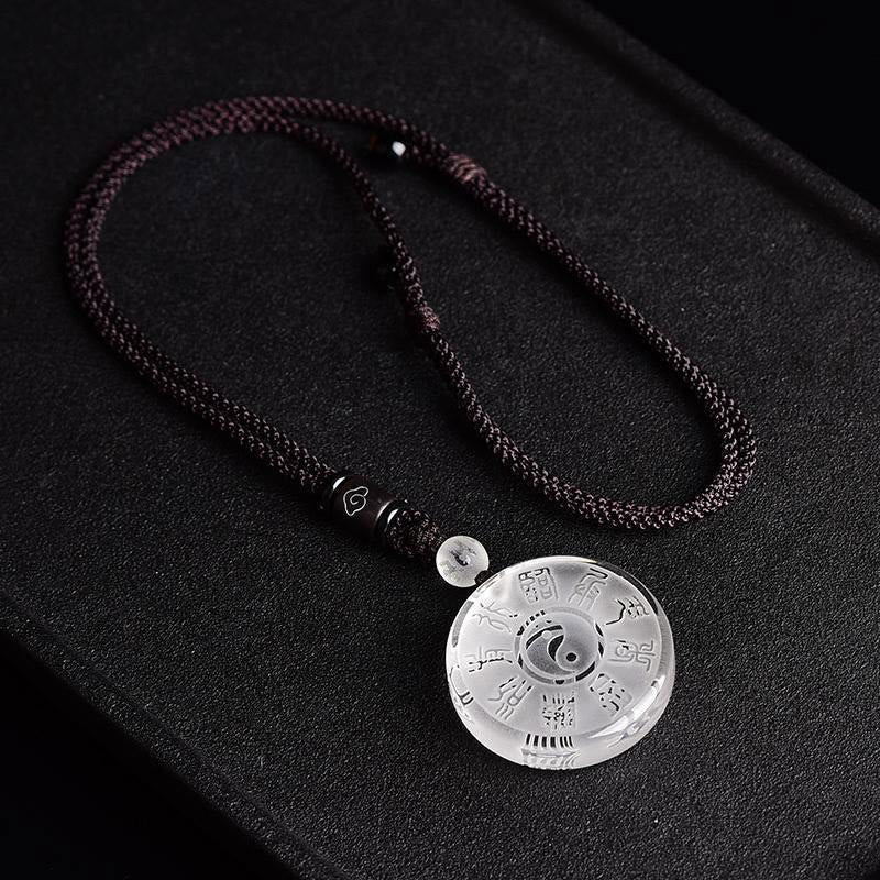 Buddha Stones道教 五大聖山 陰陽シンボル 六里水晶 バランスネックレス ペンダント キーチェーン - image 5