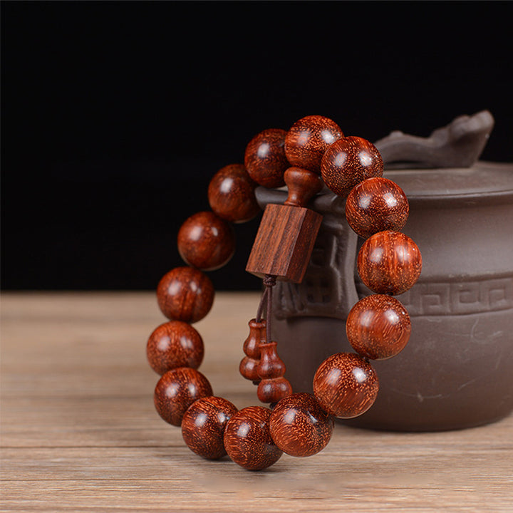 Buddha Stonesチベット小葉赤檀リラクゼーションブレスレット