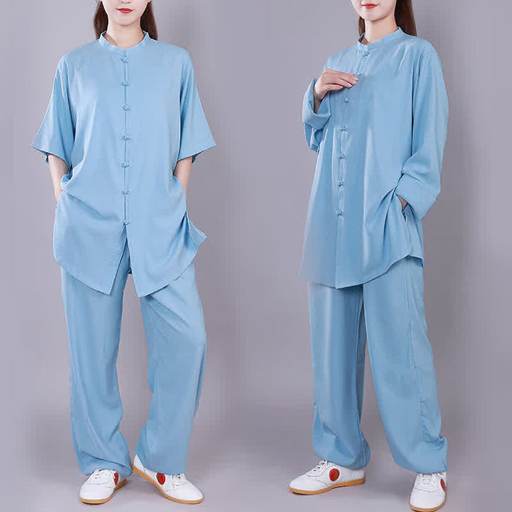 Buddha Stones太極拳 気功 瞑想 祈り スピリチュアル 禅 練習 ユニセックス コットン リネン 服 セット - image 16