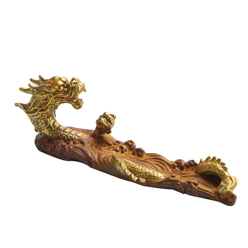 Buddha Stones龍守護 陶器 スティック 香炉 装飾