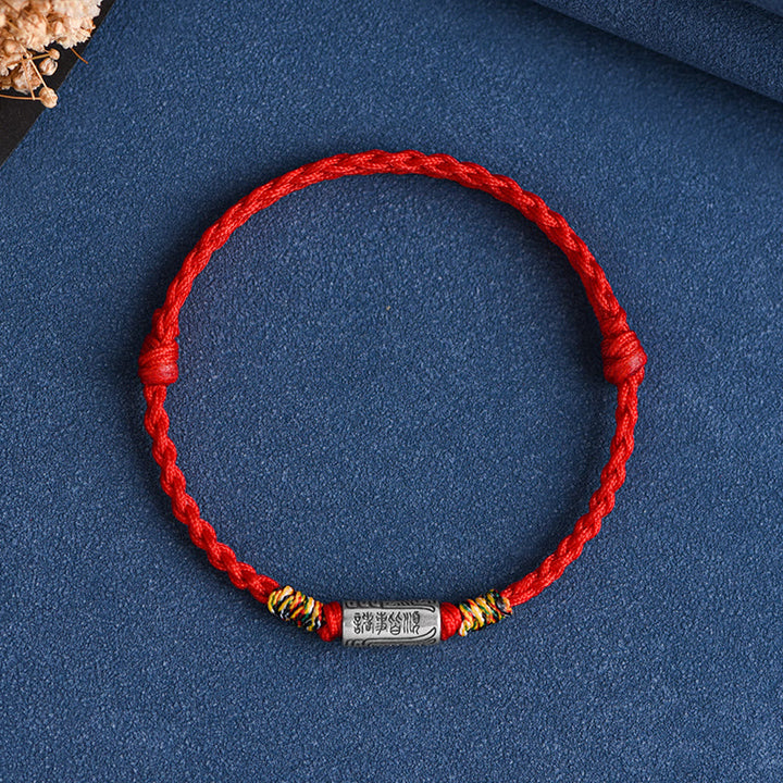 Buddha Stones手作り 925スターリングシルバー 万事うまくいくデザイン 保護力 強度 ブレスレット アンクレット